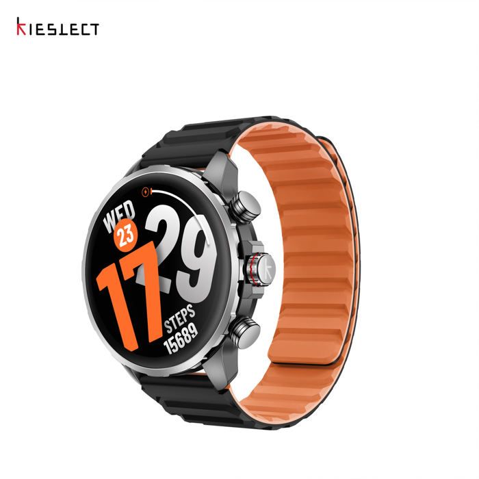 Montre Connectée - KIESLECT - Kr 3 - GPS Précis - Écran AMOLED 1.5 - Étanchéité 5 ATM