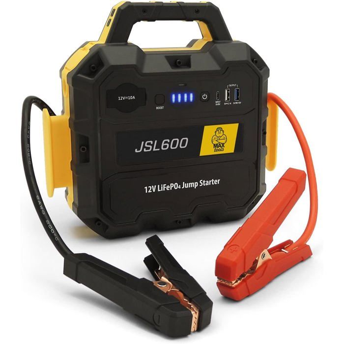 Démarreur De Voiture Portable 5000A - Chargeur Batterie 12V Avec USB QC3.0 & LED - Pour Moteurs Jusqu'à 8L Diesel - 7