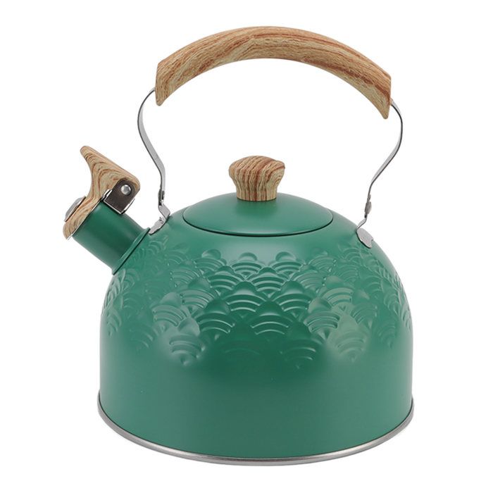 Bouilloire Sifflante 2,6 L En Acier Inoxydable - Poignée Anti-chaleur - Compatible Tous Feux (induction, Gaz, électrique) - Design Classique Et Durable