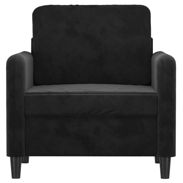 Promo printemps1 pcs Fauteuil simple - adulte/enfant - SARAZYJ - Meuble de salon - Noir 60 cm Velours - S4970992