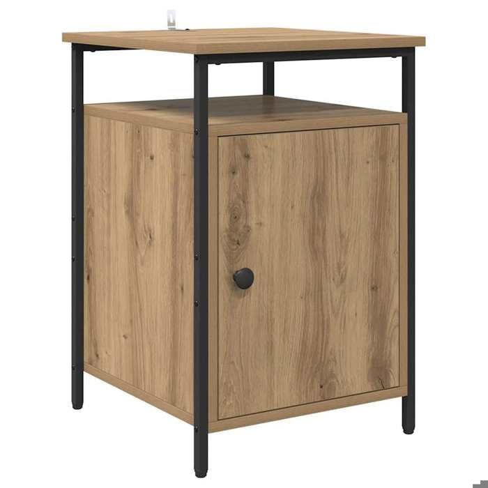 En solde Cabinet de chevet(1 pc) - UU - Armoire/Table de lit - Chêne artisanal 40x42x60cm L5161