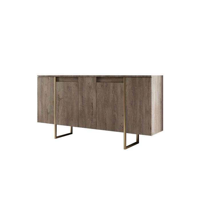 Buffet en bois Luxe - 160 x 35 x 80 cm - Marron Buffet en bois Luxe - 160 x 35 x 80 cm - Marron