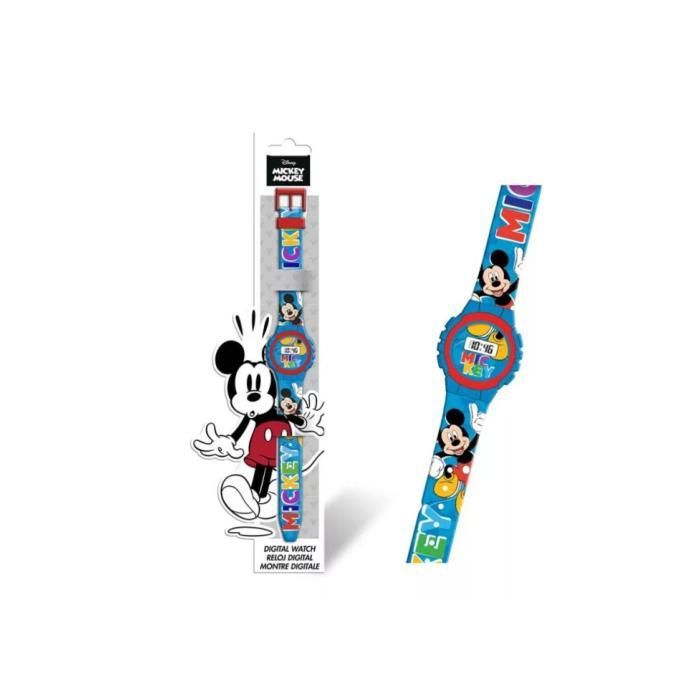 Montre enfant - DISNEY - MICKEY MOUSE - Affichage digital - Bleu - Bracelet plastique 29 cm