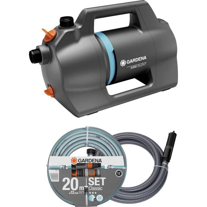 GARDENA Gartenpumpe 5000 Silent Set Set pompe de jardin 5.100 /h