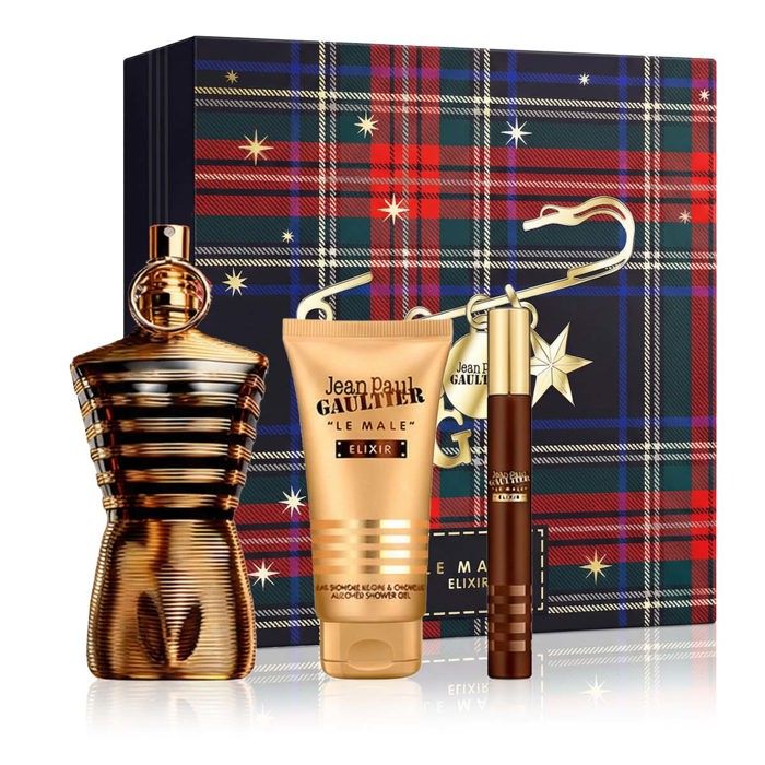 Jean Paul Gaultier Le Male Elixir Parfum 125 ml + Parfum MINI 10 ml + Gel douche 75 ml