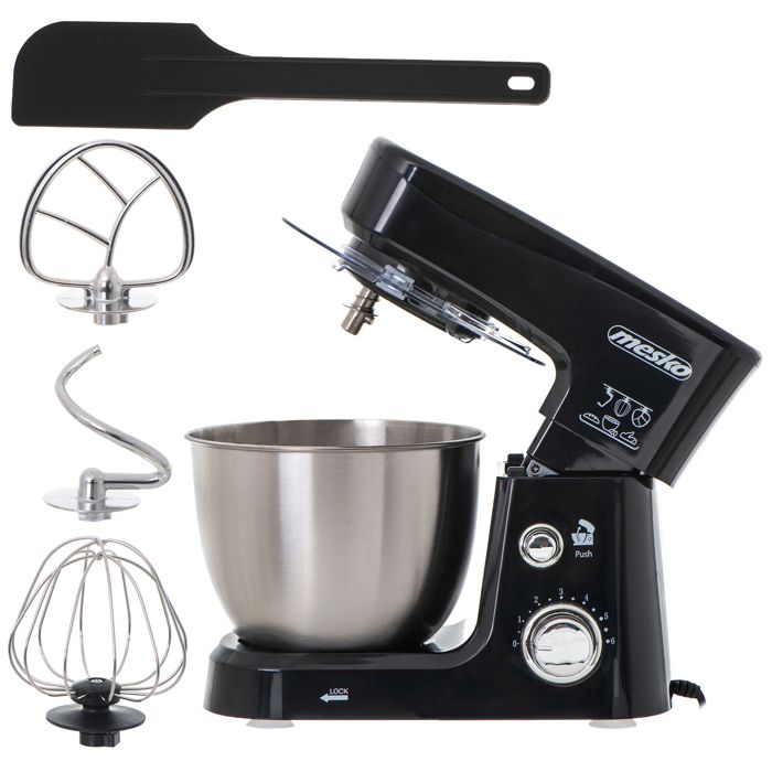 Robot Pâtissier MPM MRK-19 2200W - Bol 6,5 L - 6 Vitesses + Fonction Boulangerie - Neuf