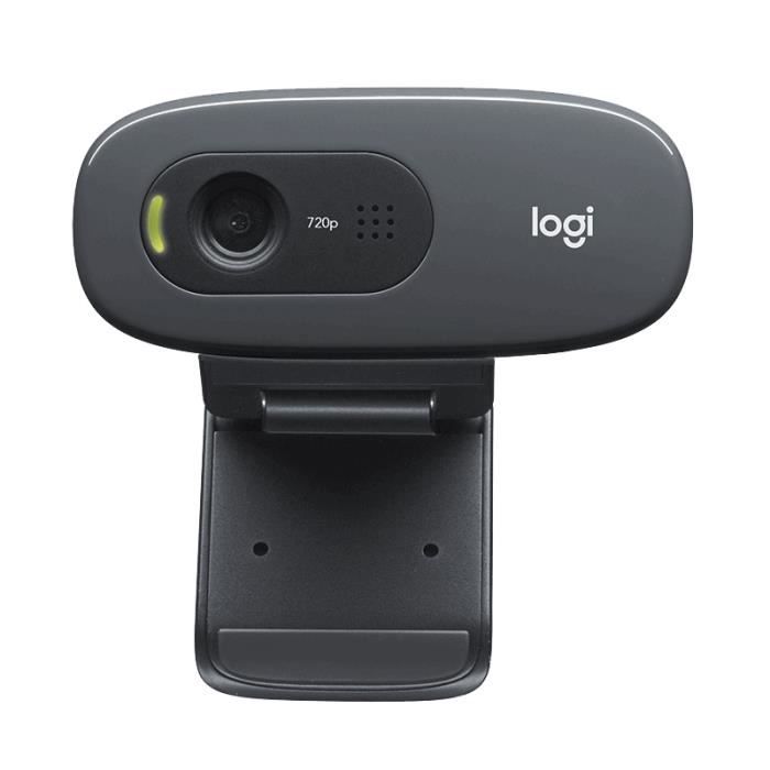Hama Spy Protect – Webcam HD 720p Avec Cache Lentille, Micro Intégré, LED, Pour Appels Vidéo Sur PC/Mac