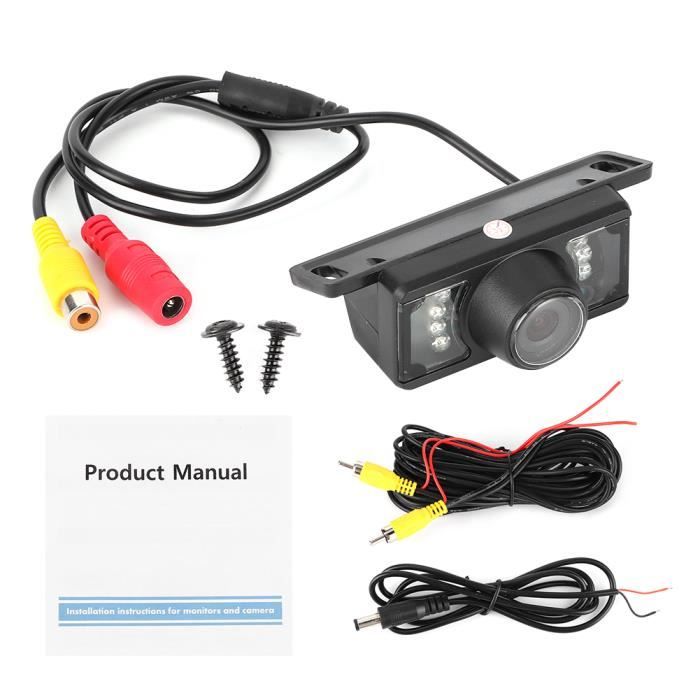 Écran Moniteur Caméra De Recul 7 Pouces - Double Entrée Vidéo - Pour Voiture, SUV, Van - Alimentation 12V/24V