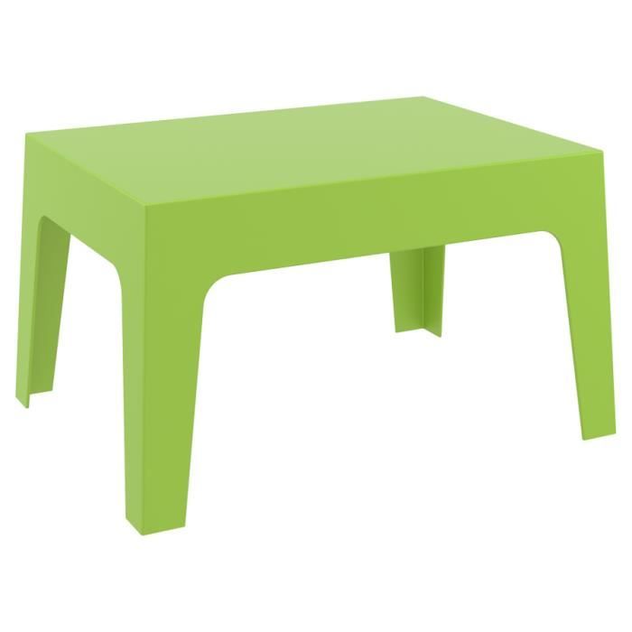 table basse marto verte en matière plastique - alter ego - contemporain - salon - rectangulaire - verte