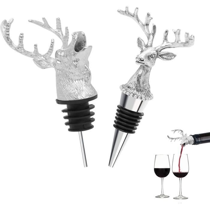 10 Bouchons De Vin Argentés – Pour Bouteilles 15-20 Mm, Conserve Fraîcheur Champagne, Vin Rouge - 4