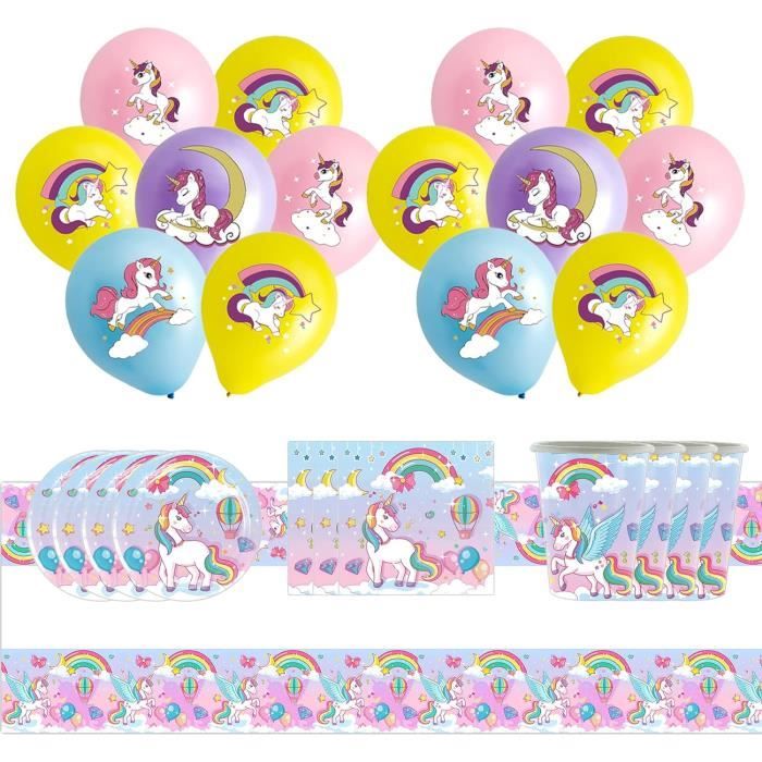 Décoration Anniversaire Licorne Set Plats | LICORNE FASHION