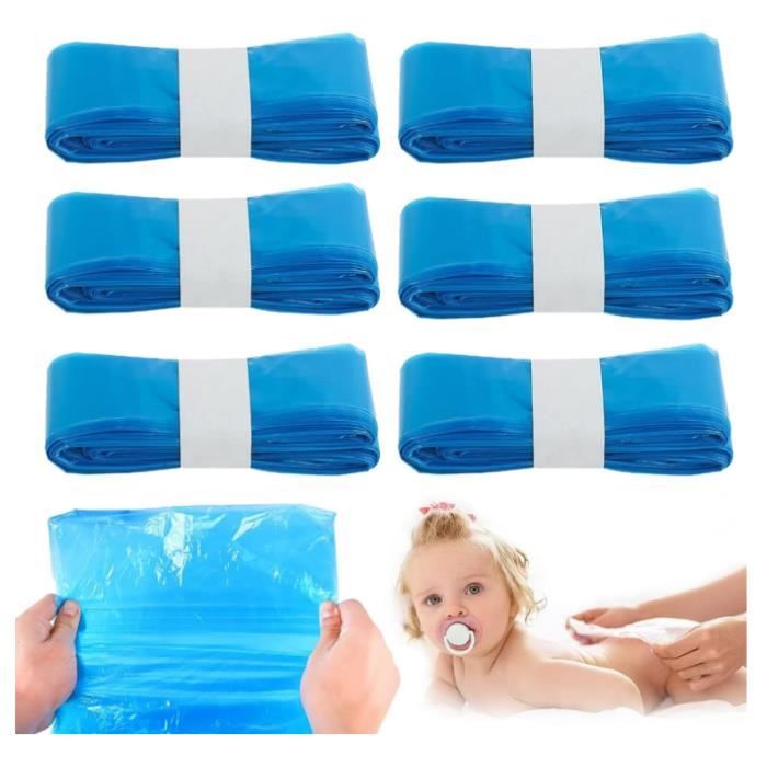 Lot De 12 Recharges Poubelle à Couches Grande Capacité - Film 7 Couches Anti-Odeurs Universel