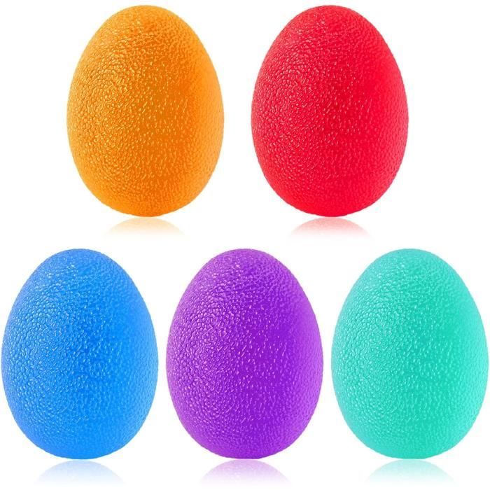 Lot de 3 Muscleur de Main Balle Anti Stress Balle Rééducation Main