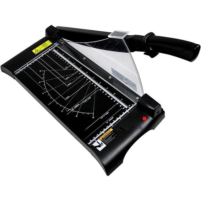 Massicot Manuel A4 Compact Avec Perforateur Et Arrondisseur Coins - Coupe Papier, Cartes, Photos