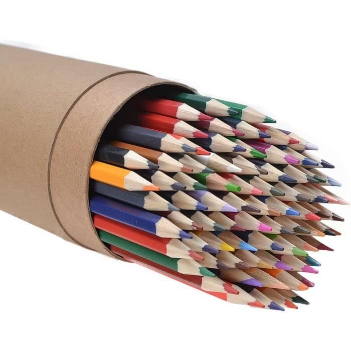 CYPER TOP Lot de 80 crayons de couleur pour adultes et enfants[1102] -  Cdiscount Beaux-Arts et Loisirs créatifs