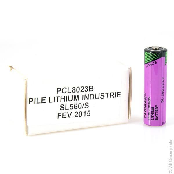 Pile lithium industrie CR123 NX 3V-1.45Ah