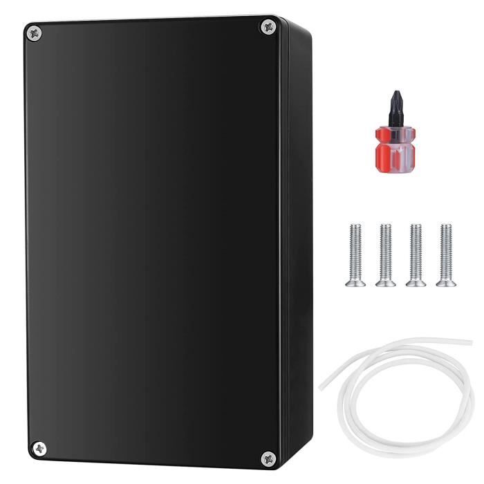 2 Boîtes De Dérivation étanches IP65 Extérieur - 20x10x7 Cm, Avec Borniers Et Presse-étoupes - 2