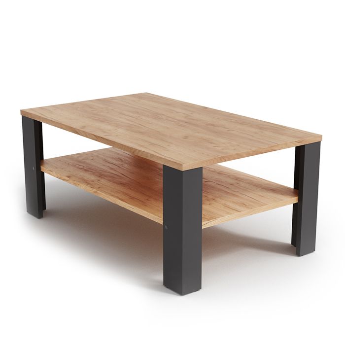 Table Basse Vicco Hylda – 6 Boîtes Pliantes Incluses – Salon – 84,6 X 52,6 Cm