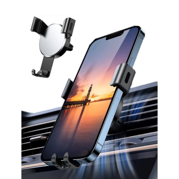 Support Téléphone Voiture Grille D'aération - 360° Réglable, Compatible Smartphones - Modèle X06 S6 - 12