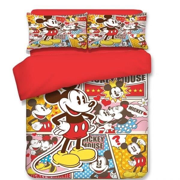 DISNEY - Housse de couette Minnie Disney Arc-en-ciel 140x200 cm + 1