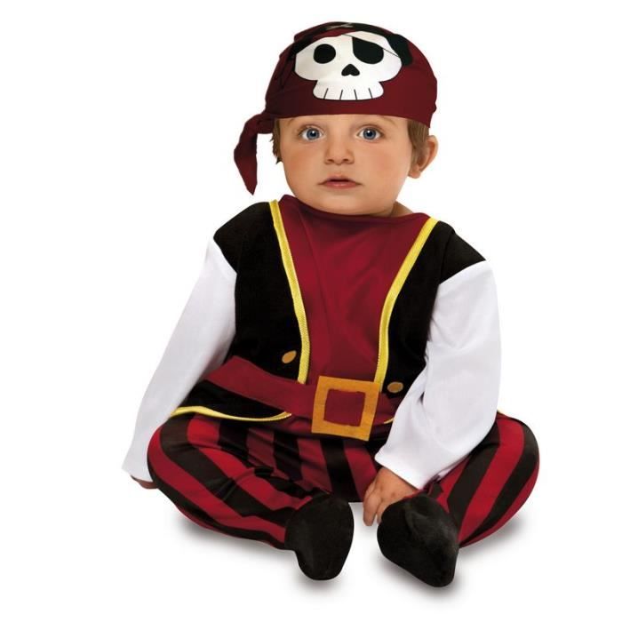 Déguisement Pirate Bébé garçon - Taille 7-12 mois - Concinnatis -  Combinaison et foulard pour la tête - Cdiscount Jeux - Jouets