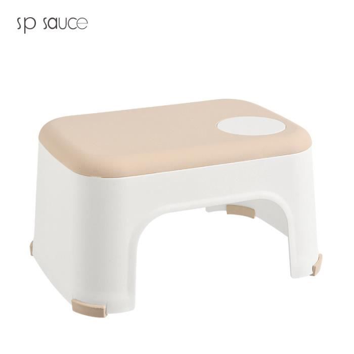 Tabouret Plastique Blanc Antidérapant - Marchepied Enfant Salle De Bain, Cuisine, Maison