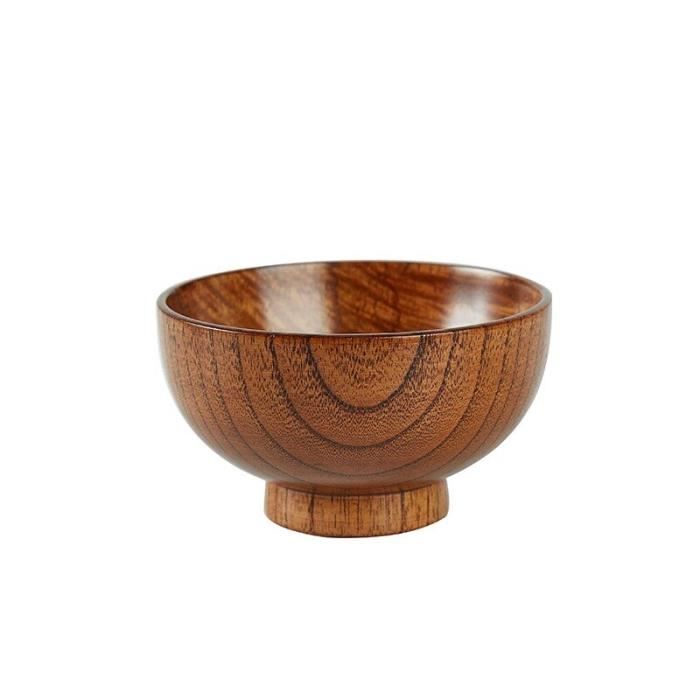 Tasse à Thé En Bois De Jujube Naturel - Set Clair Avec Pinceau Et Cuillère - 300ml - Écologique Et Élégante