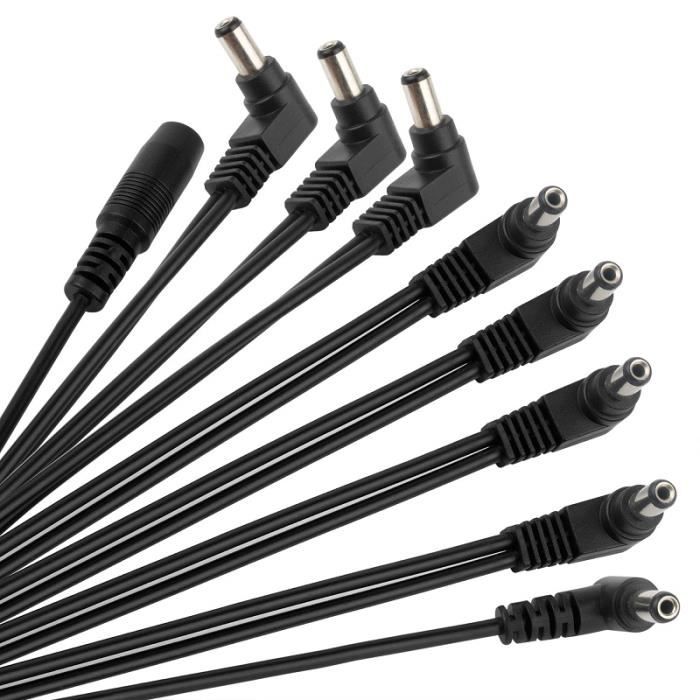 Alimentation 9V 500mA Pour Pédale D'effets Zoom B2 - Polarité Centre Négatif, Pointe 2,1x5,5 Mm - Câble 2 M, Filtré Sans Bruit