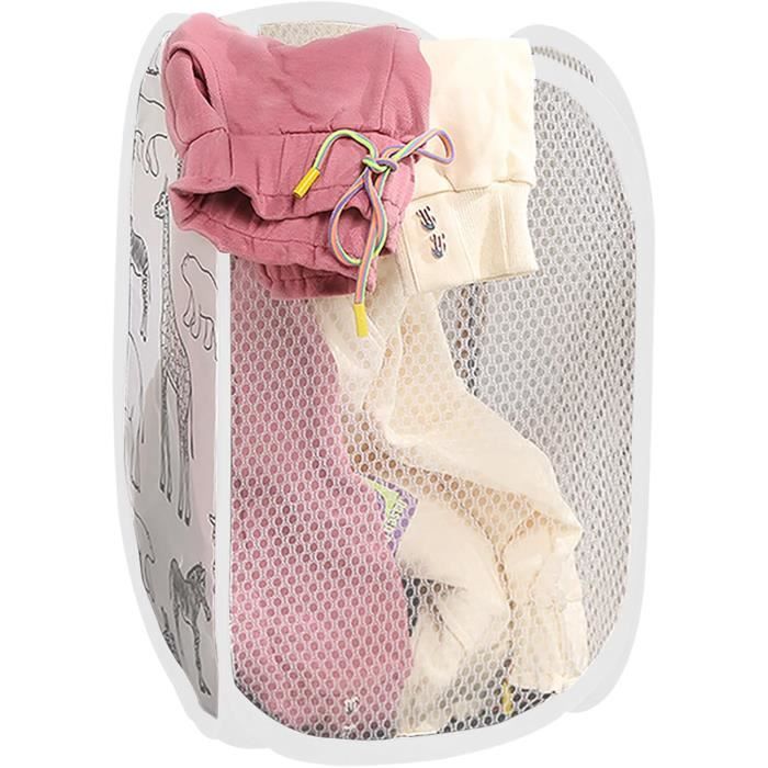 Panier à Linge Pliable En Plastique De 50 L Avec Poignées Pliantes, Panier Portable Peu Encombrant, Panier De Rangement Pour Buanderie, 50 X 38,6 X 29 Cm