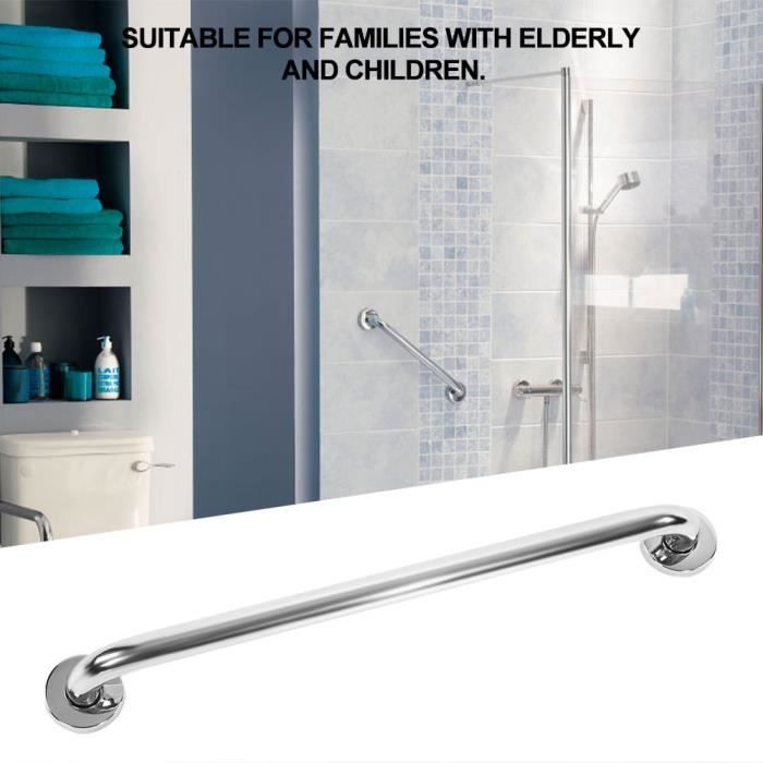 Barre D'appui De Douche 135° Barre D'appui En Acier Inoxydable PVC 45cm Pour Toilettes Pour Personnes Handicapees Et Agees 90134566