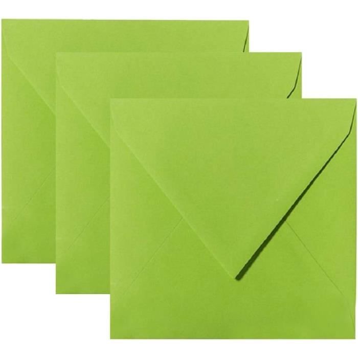 Lot De 75 Enveloppes Carrées Crème 150x150mm 120g/m² - Idéales Pour Cartes De Vœux Et Invitations