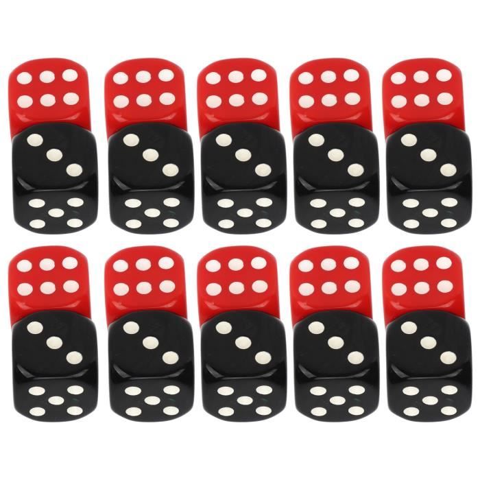 Jeu De 10 Dés En Acrylique - 6 Faces, Chiffres 1 à 6, Multicolore, Pour Jeux De Société