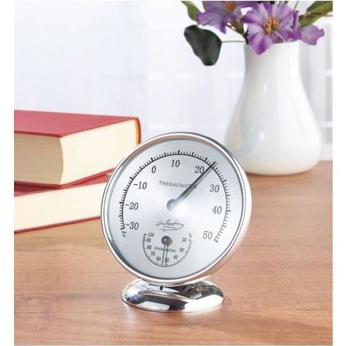Comparer les prix de Thermomètre hygromètre analogique - 85 mm