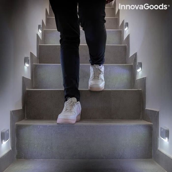 Lampe LED avec capteur de mouvement - INNOVAGOODS - 2 unités - Gris