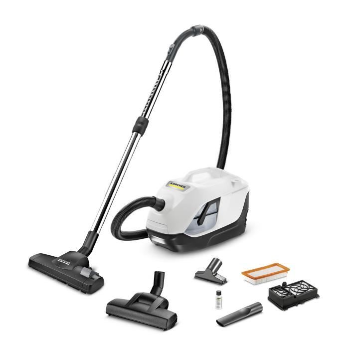 NEW KARCHER DS 6 PLUS - Aspirateur sans sac avec filtration par eau + Accessoires - Rejette un air d