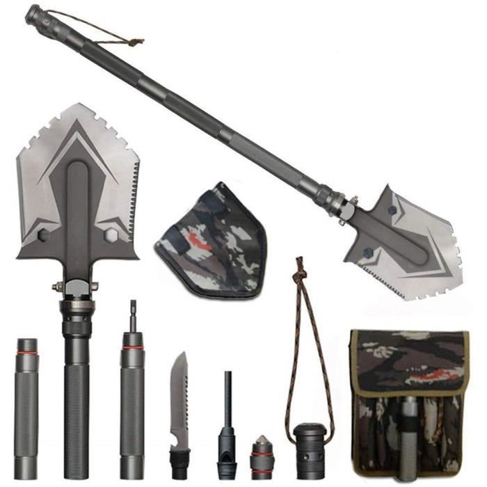 Multifonction Mini Pelle pliante de survie Truelle Plantoir