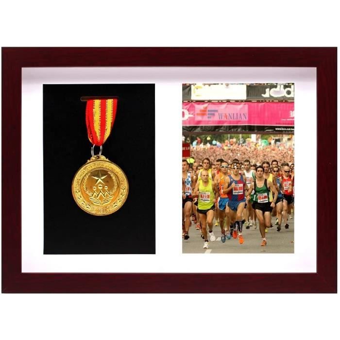 Medaille - Limics24 - Médailles Cadre Profond Bois Massif D Exposition  Certificats Utilisé Afficher Jeux Sport - Cdiscount