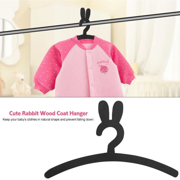 Mignon Lapin En Bois Porte Manteau Porte Vetements Bebe Enfants Cintres De Rangement Organisation De La Maison Noir Lv Life Nim Cdiscount Puericulture Eveil Bebe