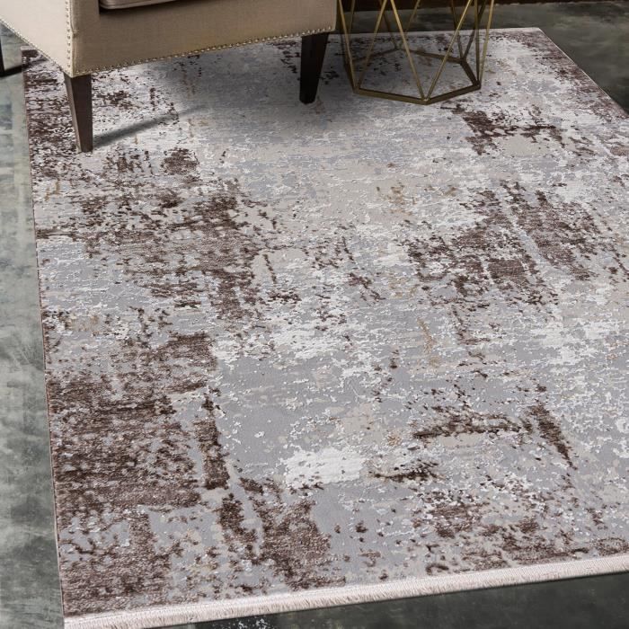 Tapis Sahara – Doux, Moelleux Et Facile à Vivre, Idéal Pour Le Salon Ou La Chambre – Design Géométrique Moderne En Beige – 160 X 230 Cm – Certifié Oeko-Tex - 10