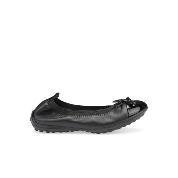 Ballerines - GEOX - Pluma Noir Enfant - Cuir - Respirantes