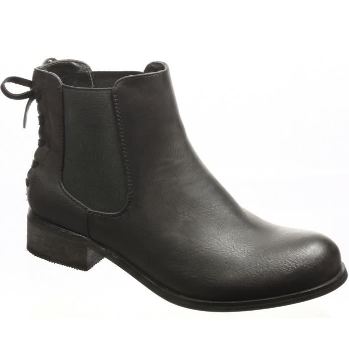 bottine avec noeud derriere