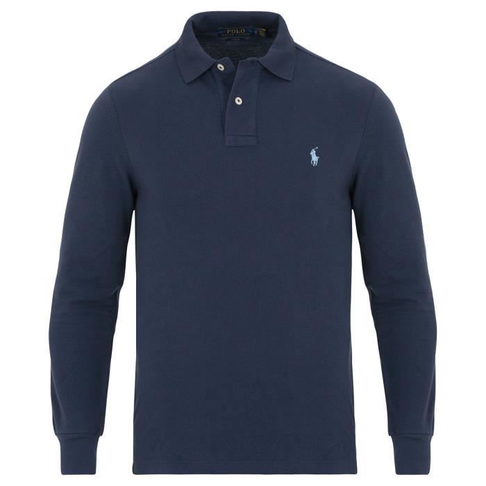 polo manches longues ralph lauren