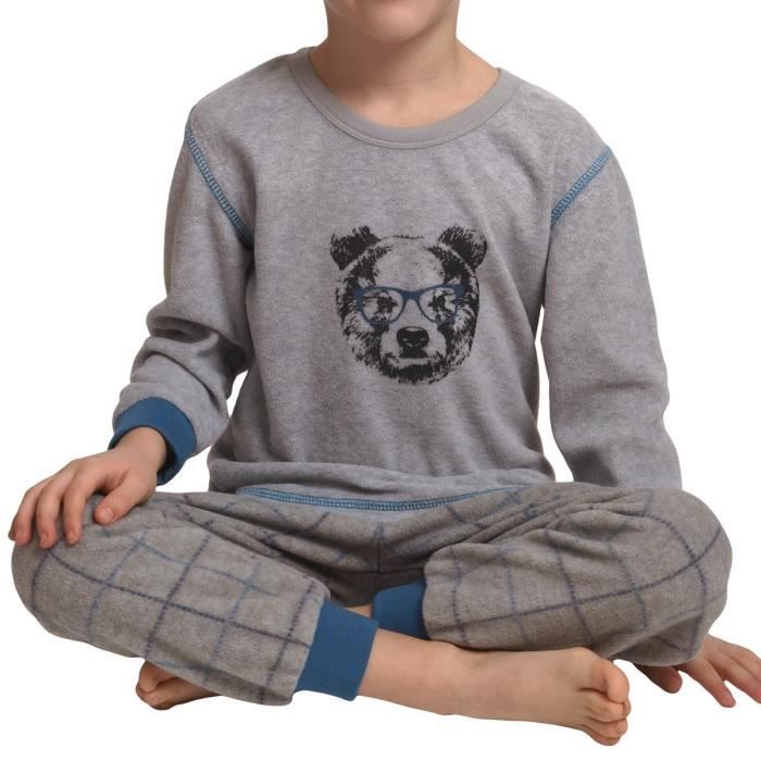 GOSO Pyjama en polaire épais et chaud pour garçon