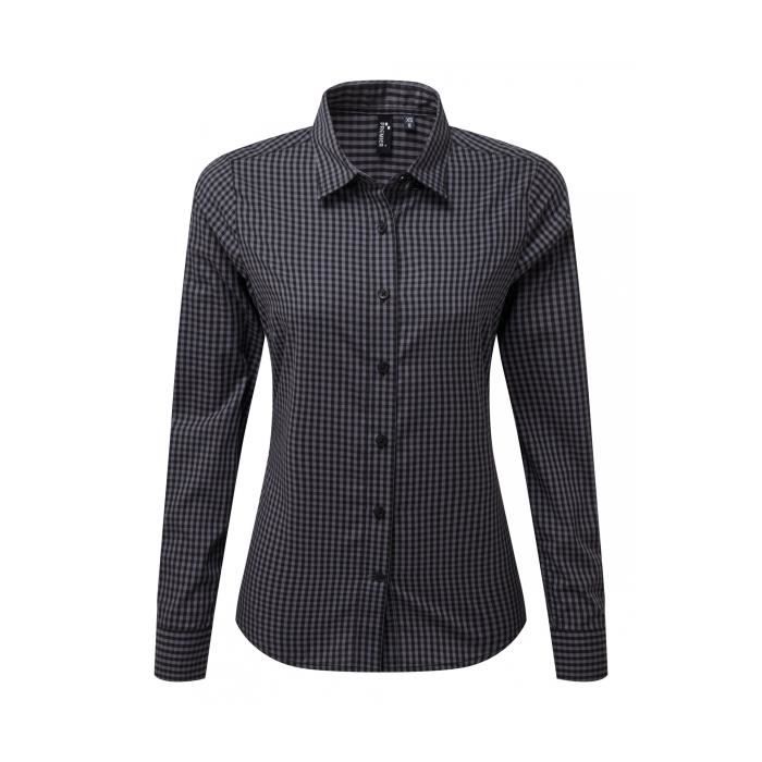 Chemise gros carreaux femme Premier Vichy Steel black Cdiscount Pret a Porter