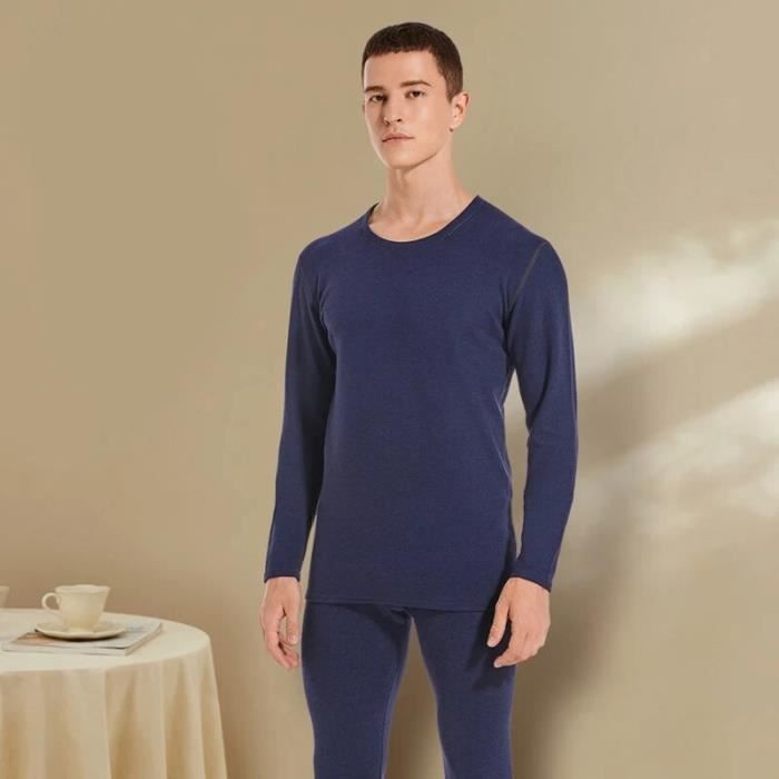 Ensemble Sous-vêtement Thermique Homme Coton - Haut Et Pantalon Long - Neuf Avec étiquettes