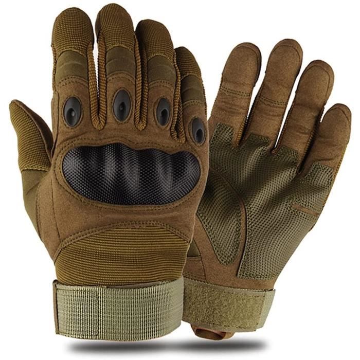 Gants Tactiques Militaires Complets - Doigts Renforcés - Knuckle Protection - Neufs