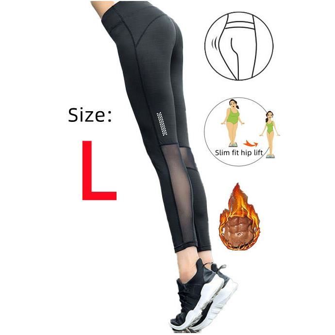 Legging élimination Toxines Pantalon De Sudation Femmes, Legging De Sport à Taille Haute Legging Fitness Ventre Plat