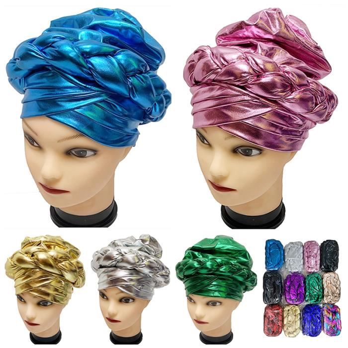 Bonnet Turban En Coton Pour Femme – Bandeau Extensible, Style Bohème Avec Perles, Pour Tous Les Jours, Chimio, Ou Déco Cheveux