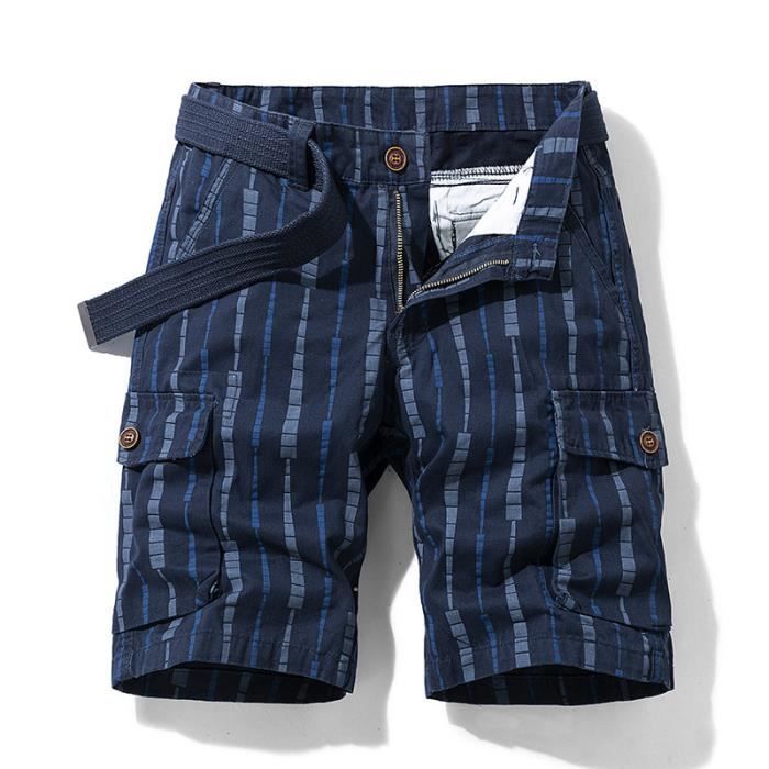 Bermuda Jeans Homme Riverso RIVTom Coupe Droite - Coton Stretch Gris Bleu Noir