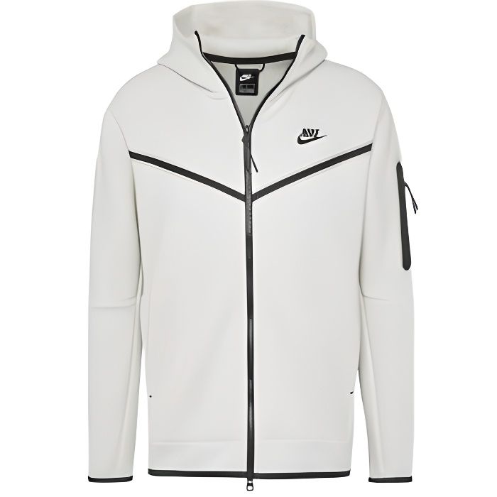 Veste de survêtement homme Nike TECH FLEECE FULL ZIP - Beige